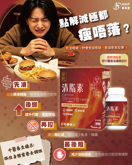 【😥點解減極都瘦唔落？中醫瘦身邏輯大揭秘☝🏻】