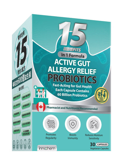 Innochem 15-in-1 Probiotics 15效合1配方效活腸抗敏益生菌(30粒)