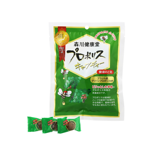 森川健康堂 - 綠蜂膠喉糖 200g (約24粒)此日期前最佳 2025年12月